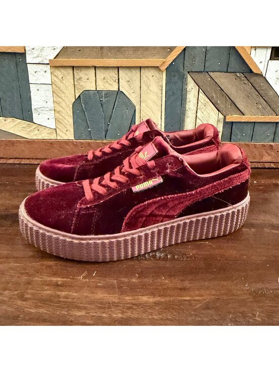 Puma Shoes - FENTY Puma x Rihanna Velvet Creeper 'Burgundy' Sneakers Size US Women's 8.5